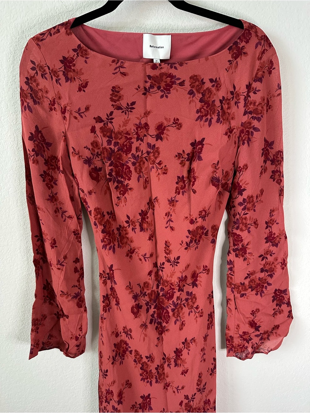 REFORMATION Ersa Maxi Red Floral Dress SZ M - Picture 3 of 7